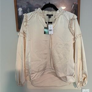 Saks Cream Blouse NWT